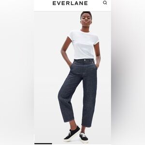The Arc Jeans by Everlane in Dark Indigo